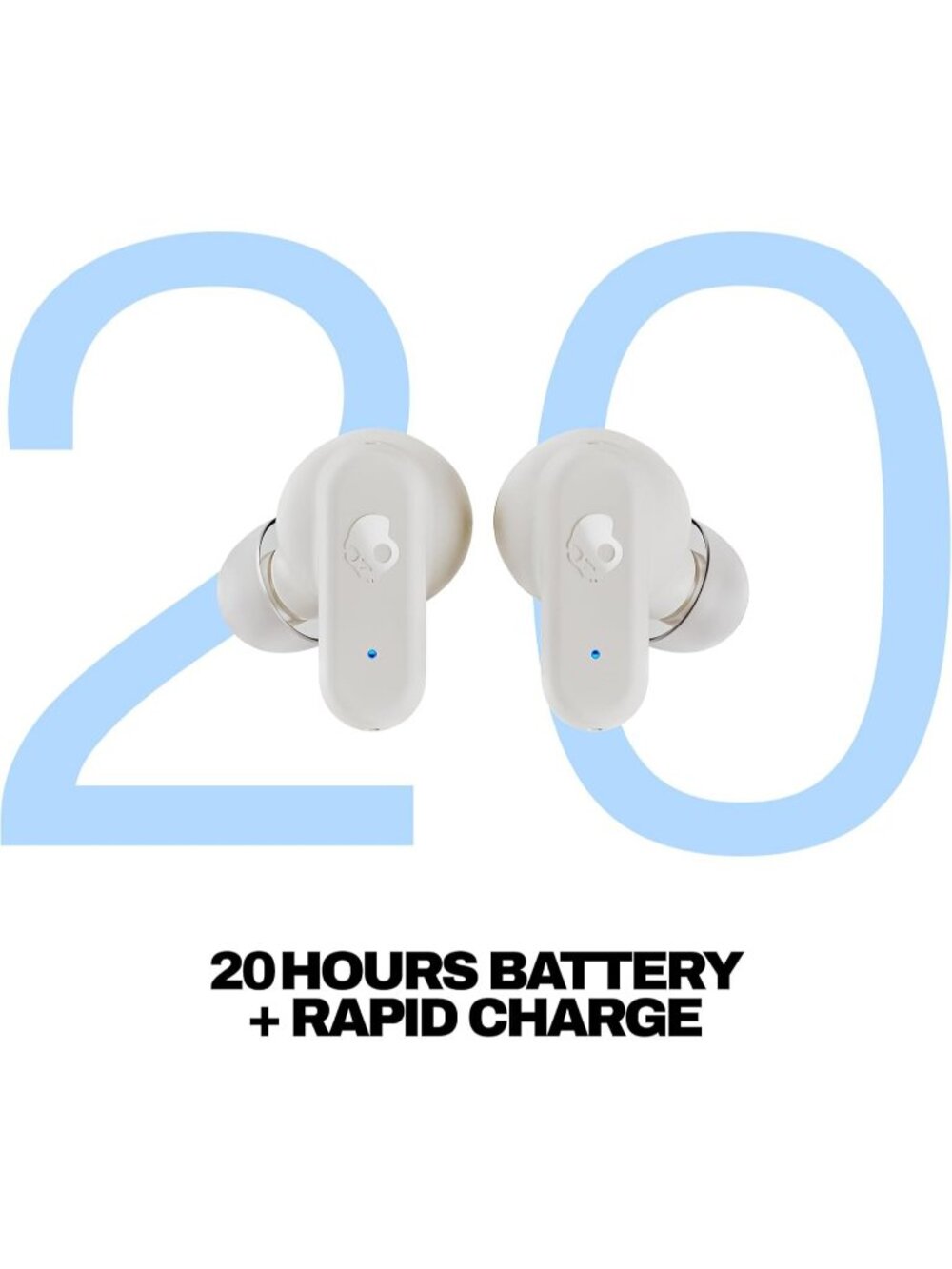 Wireless White Dime 3 Noise Isolating Fit 20 Hours Battery Bluetooth Earbud - Picture 2 of 6